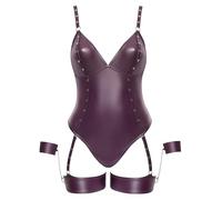 Cottelli Bondage Women String Body Purple 3XL