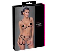 Cottelli - Chain Decorative Body Harness - 2 Piece (Black)