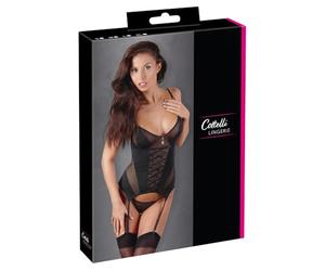 Cottelli Collection Large Black Riana Basque Set
