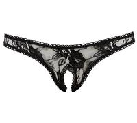 Cottelli Collection Medium Black Crotchless String