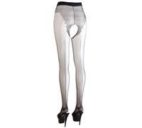 Cottelli Collection Women's Crotchless Tights, 36/38, Black