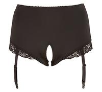 Cottelli Curves Women's Open Suspender Briefs Black 4XL