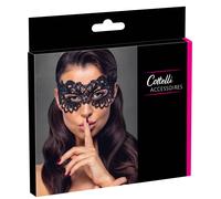 Cottelli - Elegant Embroidered Lace Mask (Black)