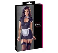Cottelli - Garter Belt Maid Outfit (Black and White) - M