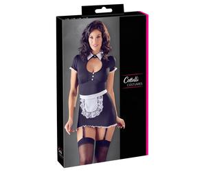 Cottelli - Garter Belt Maid Outfit (Black and White) - M
