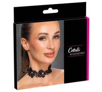 Cottelli - Lace & Beaded Choker (Black)