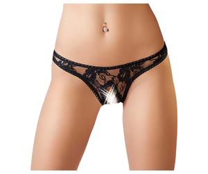 Cottelli - Lace Seduction Thong (Black) - XL