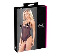 Cottelli - Lacy, Beaded Open Body (Black) - M