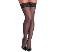 Cottelli Legwear Women's Hold-up Stock Black 4