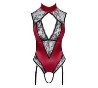 Cottelli - Lace Halter Neck Bodysuit (Red)