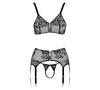 Cottelli Lingerie Women's Bra Set Black/White L