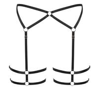 Cottelli Lingerie Women's Suspender Belt Black L/XL