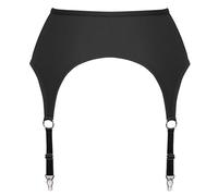 Cottelli Lingerie Women's Suspender Belt Matte Black S