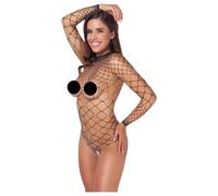 Cottelli - Open Rhinestone Bodysuit (Black) - S-L