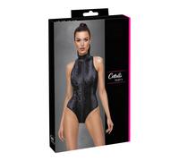 Cottelli Party - Black Snakeskin Pattern Bodysuit - L