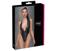 Cottelli Party - Glossy Halterneck Bodysuit (Black)