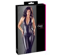 Cottelli Party - Shiny Black Jumpsuit - M