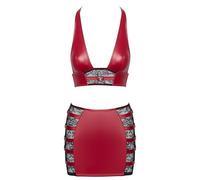 Cottelli Party Women's Top & Skirt Set Red M
