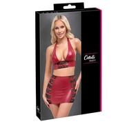Cottelli Party Women's Top & Skirt Set Red M