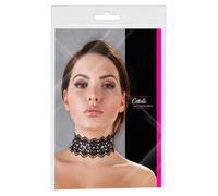 Cottelli - Pearl & Rhinestone Lace Choker (Black)