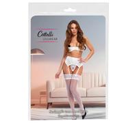 Cottelli - Silky Thigh-High Stockings (White) - L