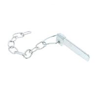 Cotter Pin & Chain Zinc Plated - Spring Loaded Ring w/Flat Type Pin