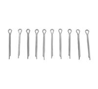 Cotter Pins, 10Pcs Set Bike Disc Brake Pads Lock Pins Stainless Steel Cotter Pin Set Holds Pins or Castle Nuts in Place for Bike