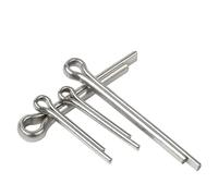 Cotter Pins 2-100Pcs M1 .2 .5 M2 M3 M4 M5 M6 M8 U Shape Type Spring Cotter Hair Pin Steel Pins Split Clamp Open Elastic Stainless(M2 x 10mm (50pcs))
