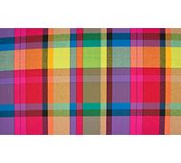 Cotton 100% Poplin Fabric Material Tartan Madras Check Rainbow 005, 10MTR 1000cmx145cm