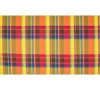 Cotton 100% Poplin Fabric Material Tartan Madras Check Rainbow 007, 1/4MTR 72cmx50cm