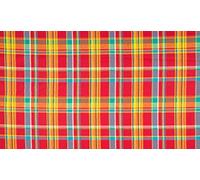 Cotton 100% Poplin Fabric Material Tartan Madras Check Rainbow 009, 1/2MTR 145cmx50cm