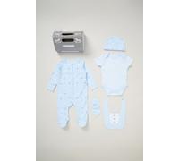 Cotton 5-Piece Baby Gift Set Rock a Bye Baby Baby Blue 0-3 m