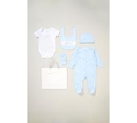 Cotton 5-Piece Baby Gift Set Rock a Bye Baby Baby Blue 3-6 m