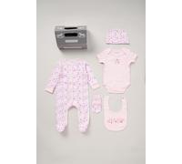 Cotton 5-Piece Baby Gift Set Rock a Bye Baby Baby Pink 0-3 m