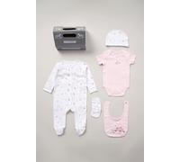 Cotton 5-Piece Baby Gift Set Rock a Bye Baby Baby Pink 3-6 m