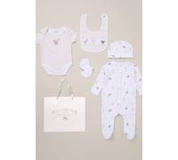 Cotton 5-Piece Baby Gift Set Rock a Bye Baby Cream 0-3 m