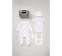 Cotton 5-Piece Baby Gift Set Rock a Bye Baby White 0-3 m