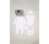 Cotton 5-Piece Baby Gift Set Rock a Bye Baby White 3-6 m