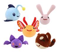 (Cotton) 5Style Slime Rancher Game 2 Figure Angler Batty Ringtail Flutter Cotton Plush Toys Soft Stuffed Plushie Christmas Gifts