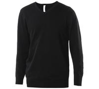 Cotton Acrylic V Neck Sweater Kariban Black XXXL
