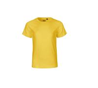 Cotton and fairtrade children's T-shirt Neutral Jaune 3/4 ans