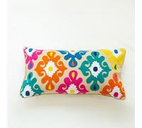 Cotton and Linen Handmade Pillowcase Featuring Unique Moroccan Design Perfect Addition to Your Home's Ethnic Decor Collection (2)