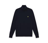 Cotton and merino wool roll neck jumper Lyle & Scott Bleu L