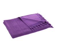 Cotton and Olive Breezy Cotton Hammam Towel, Double-Faced - Purple