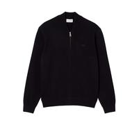 Cotton and Wool Knit Bomber Jacket - male - Lacoste - Zip-throughs - Black - M - Sweatshirts & Hoodies M