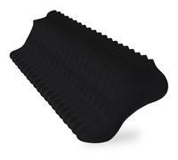 Cotton Ankle Heel Socks Low Cut Breathable Athletic Socks Soft No Show For Men - black - Medium