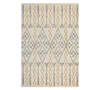 Rug KADAPA Beige 140 x 200 cm Cotton