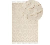 Rug ITANAGAR Beige 140 x 200 cm Cotton
