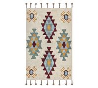 Rug DUZCE Beige 140 x 200 cm Cotton