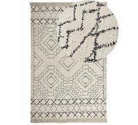 Beliani Rug Zeyne Beige 160 X 230 Cm Cotton